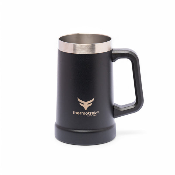 Stainless Steel Insulated Mug with Handle - 24 oz (710ml), Black